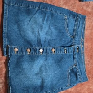 Women's Blue Denim Skirt